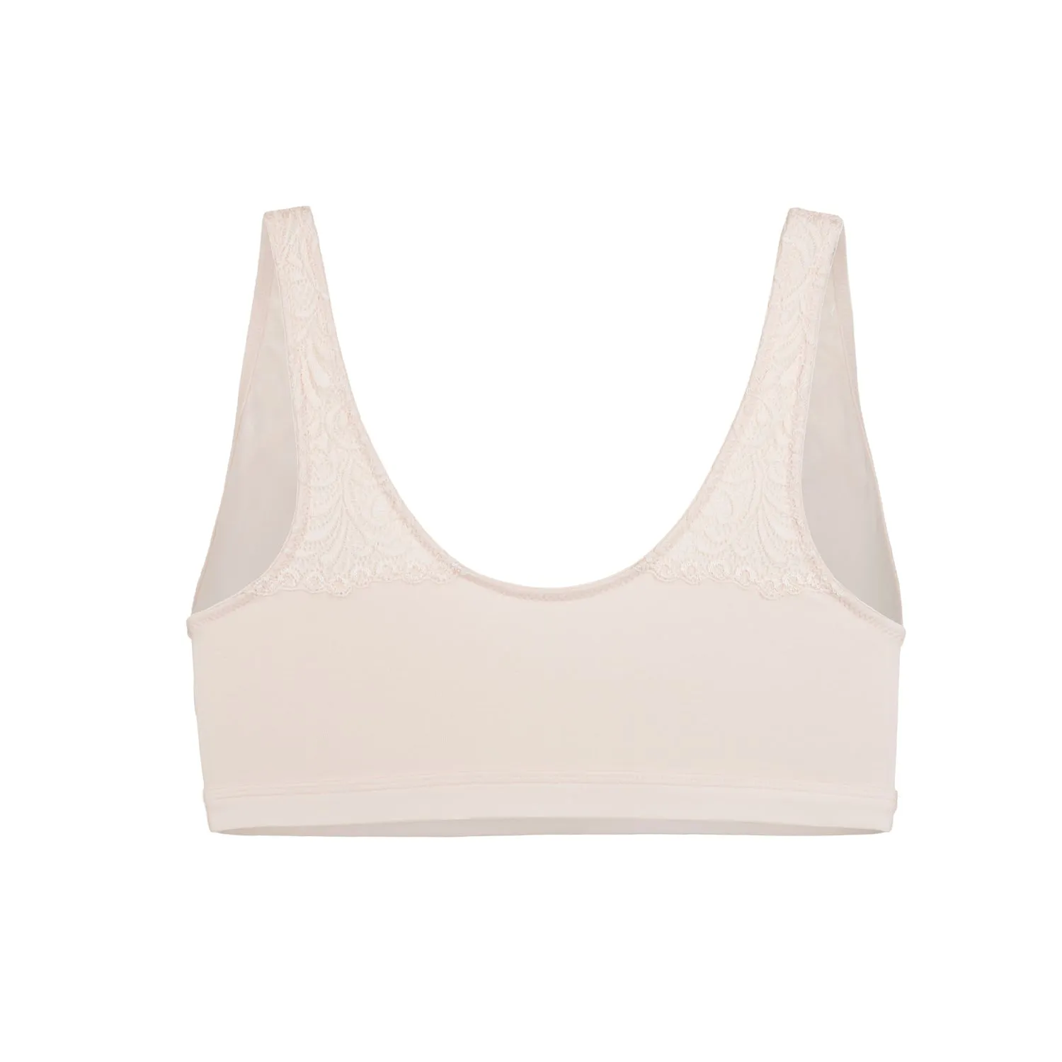 Eco-Friendly Wireless Bra: 100% Pure Silk & Organic Cotton - Champagne