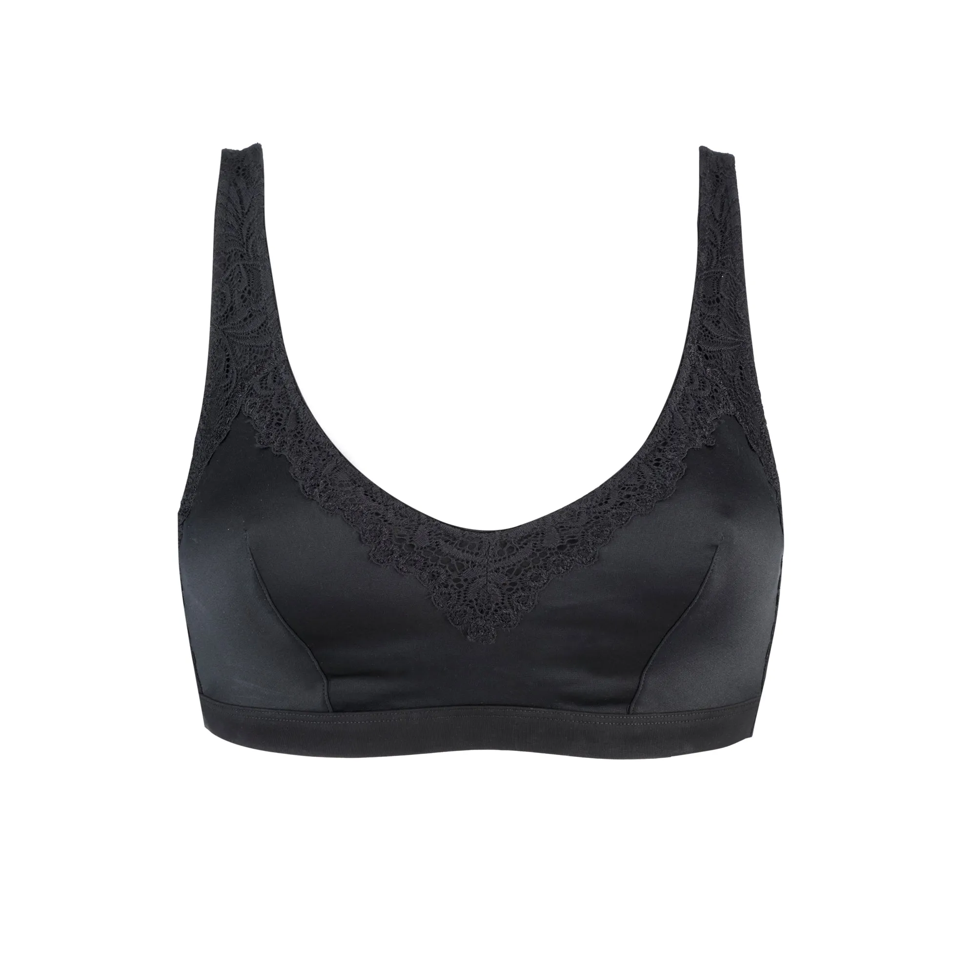 Eco-Friendly Wireless Bra: 100% Pure Silk & Organic Cotton - Champagne