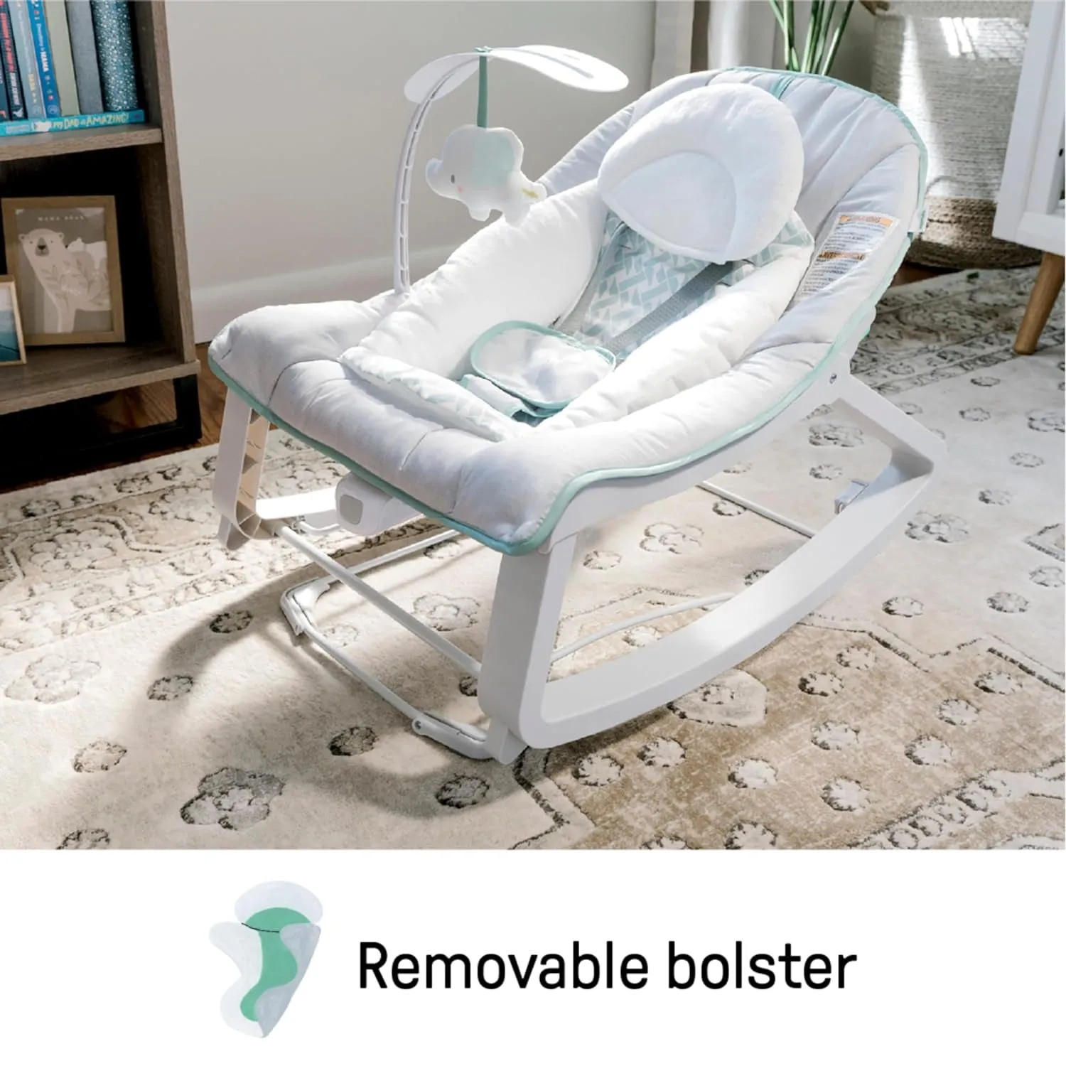 3-In-1 Grow with Me Vibrating Baby Bouncer, Seat & Infant to Toddler Rocker