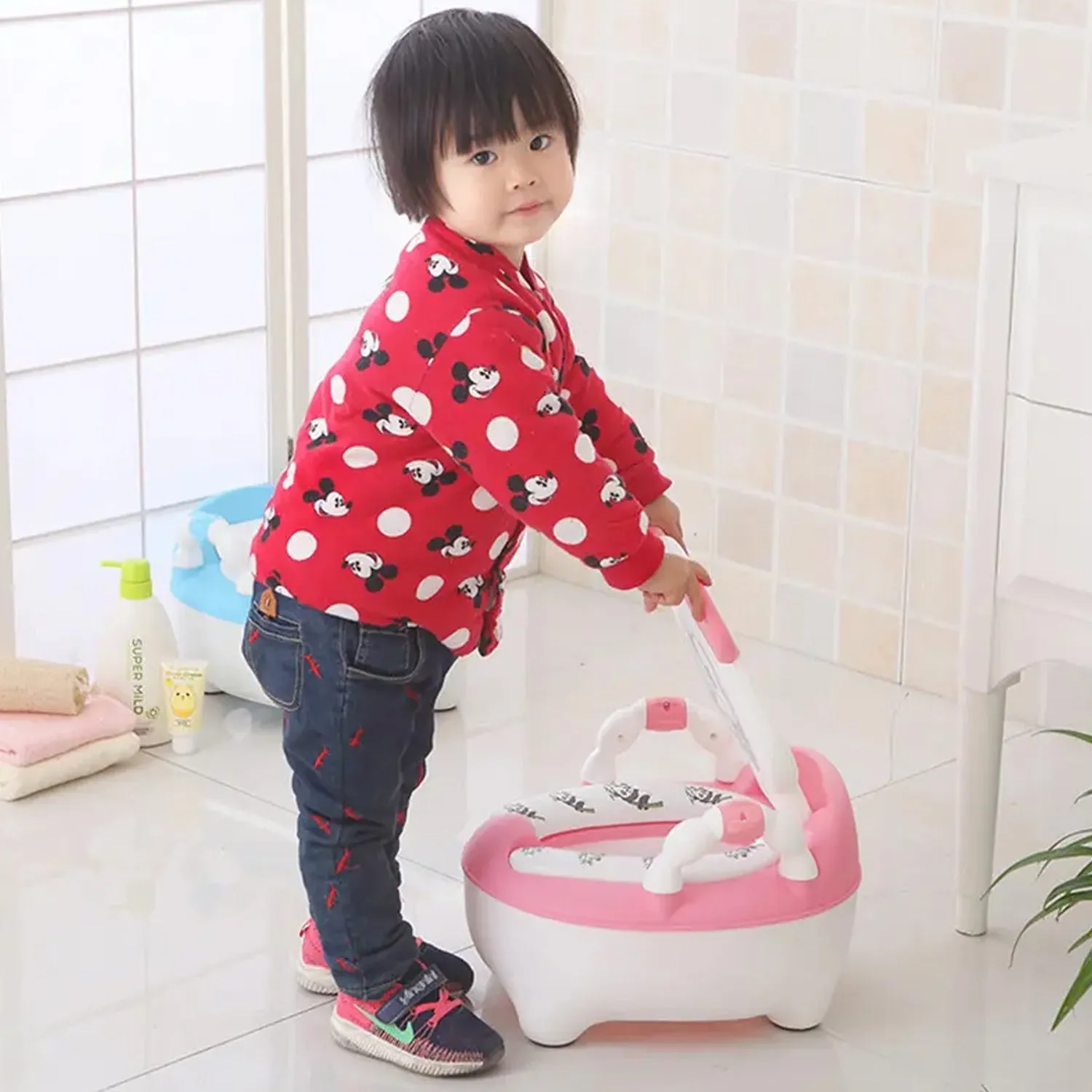 4579 Baby portable Toilet, Baby Potty Training Seat Baby Potty Chair for Toddler Boys Girls Potty Seat for 1  year child