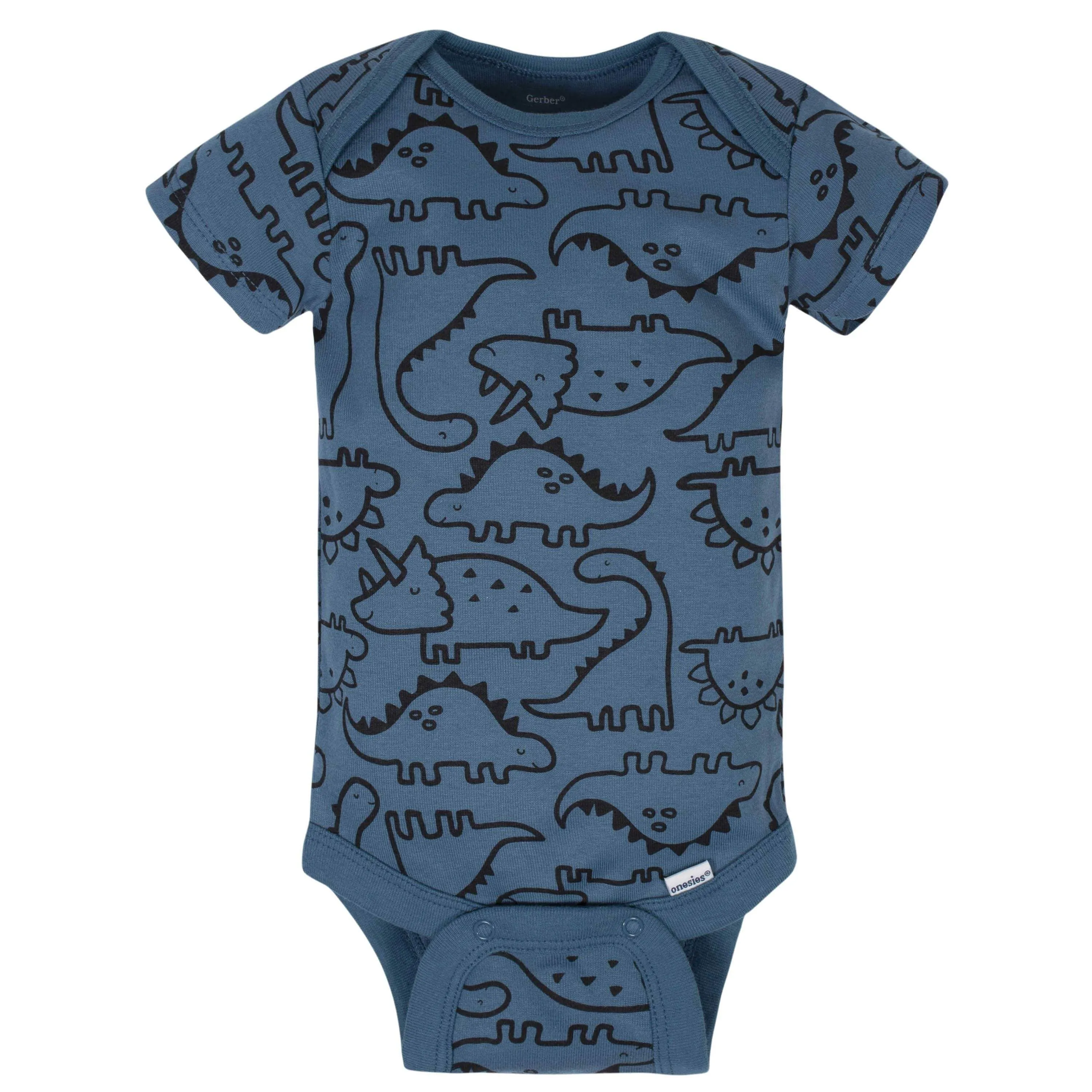 8-Pack Baby Boys Dinosaur Short Sleeve Onesies® Bodysuits