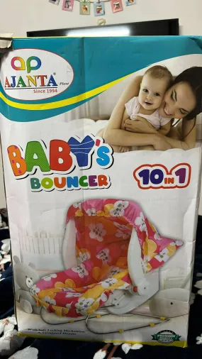AJANTA 10 in 1 Baby Bouncer/Rocker