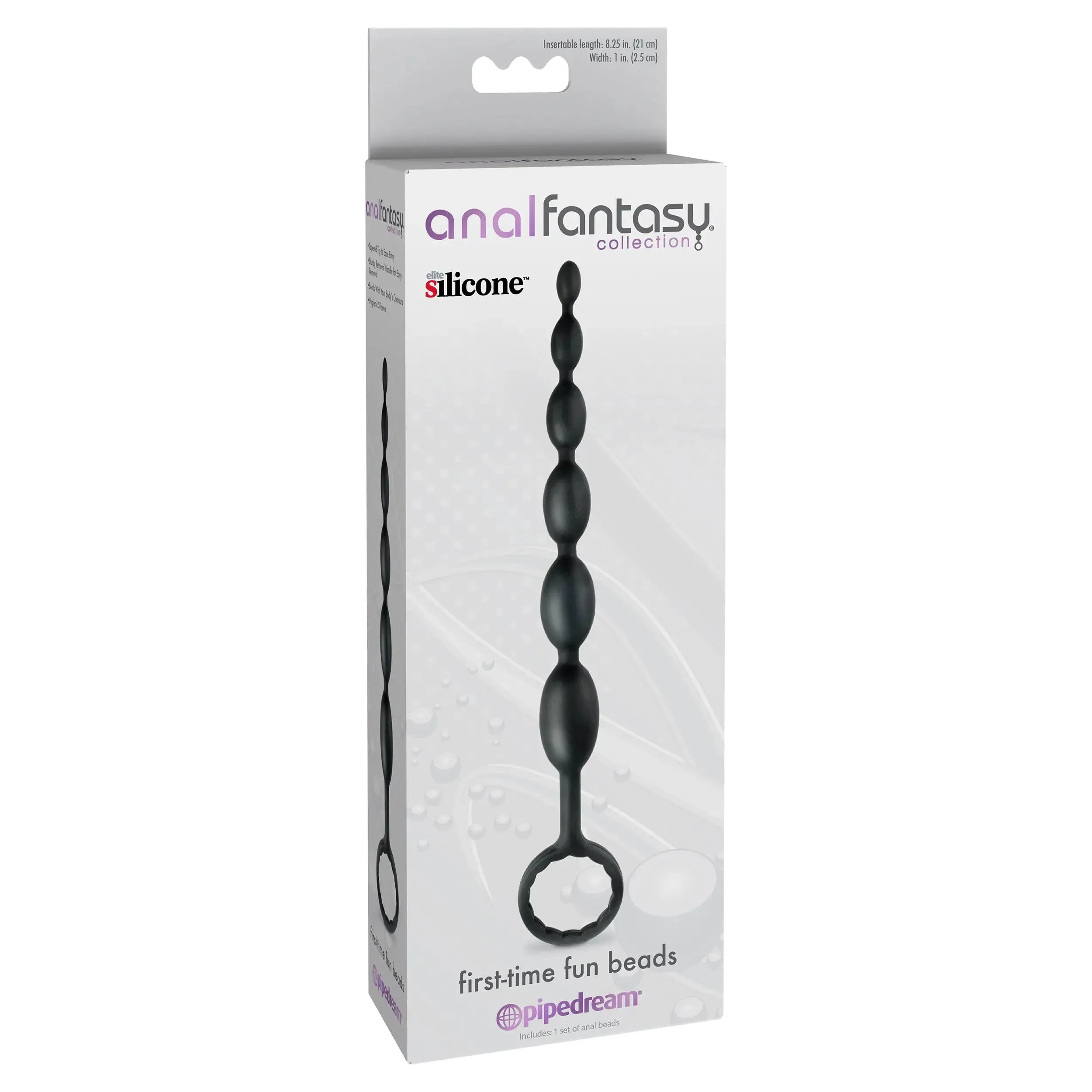 Anal Fantasy Collection First Time Fun Beads - Black