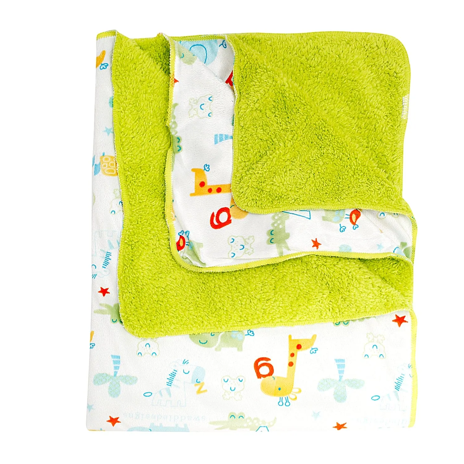 Animal Green And White Blanket