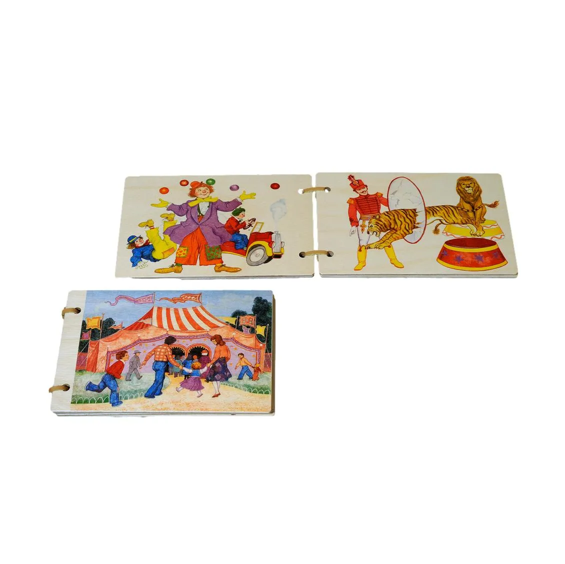 Deluxe Atelier Fischer Wooden Circus Book for Kids