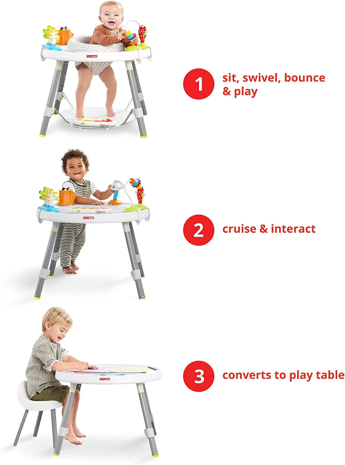 Baby Activity Center: Interactive Play Center with 3-Stage Grow-With-Me
