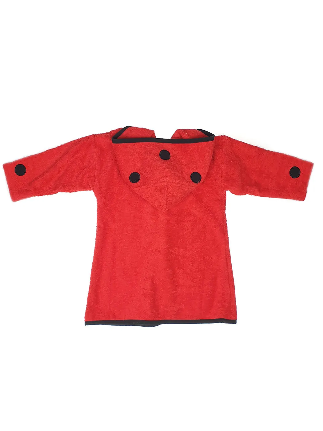 Baby Bathrobe with hood-LADYBUG