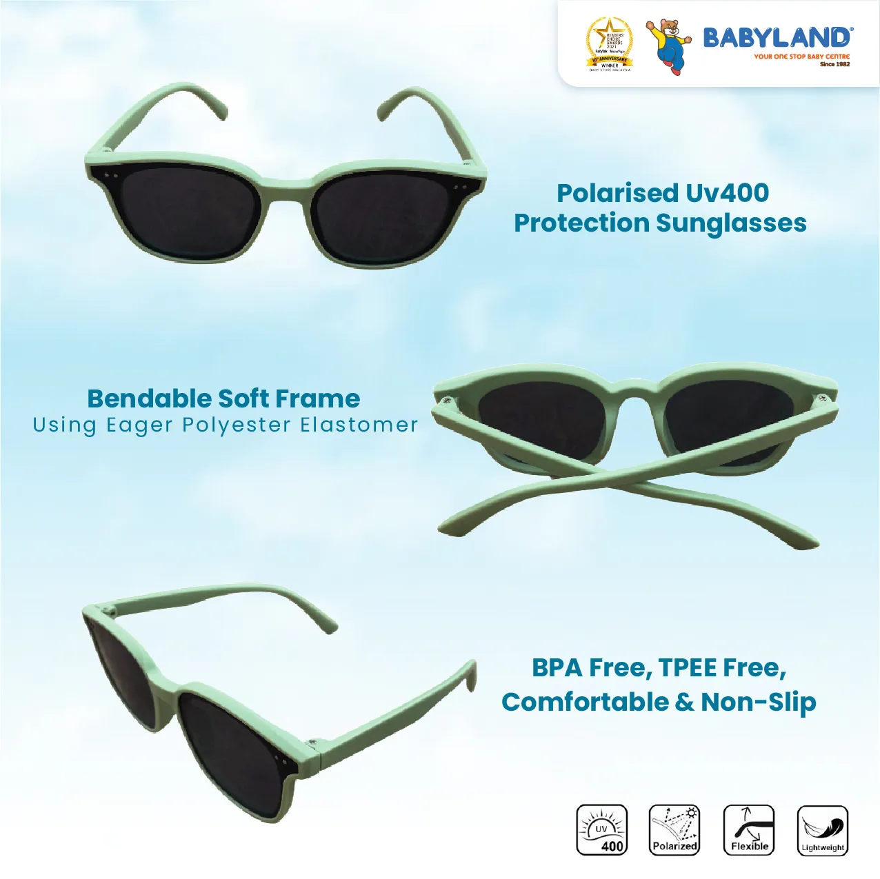 Baby Bo Premium Polarized Sunglasses X Thick