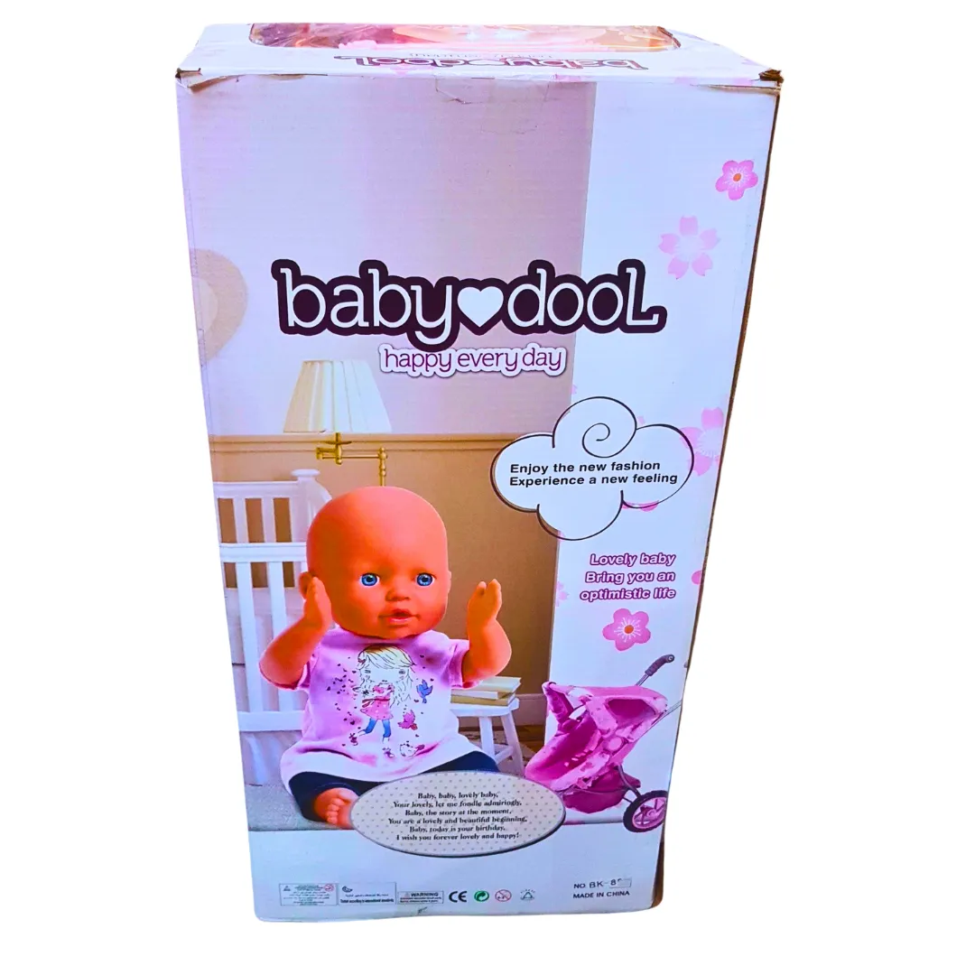 Baby Doll with Stroller Playset - Interactive Feeding & Roleplay Accessories | For Kids 3 