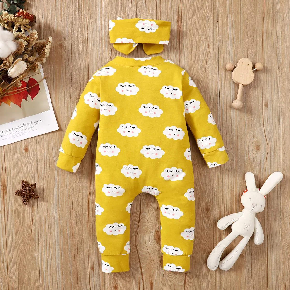 Baby girl long sleeve romper baby girl winter bodysuit wholesale baby girl clothes 190013