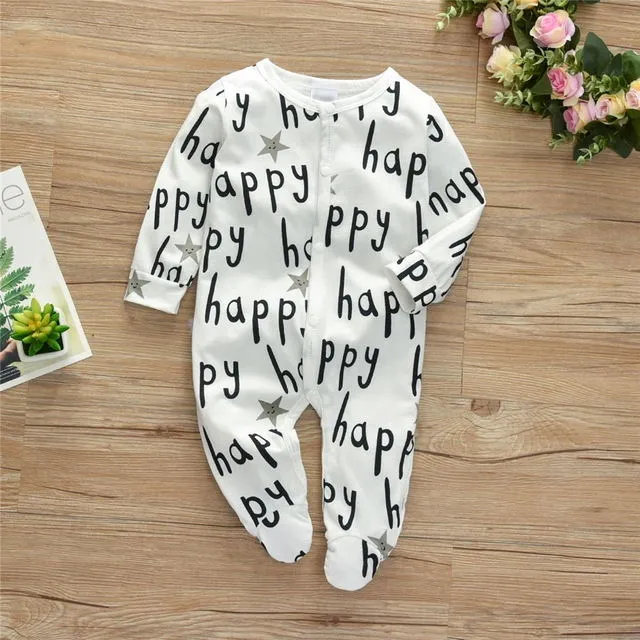 Cozy Cotton Baby Jumpsuit - Cute Snaps, Soft Fabric, Perfect for Playtime & Naptime