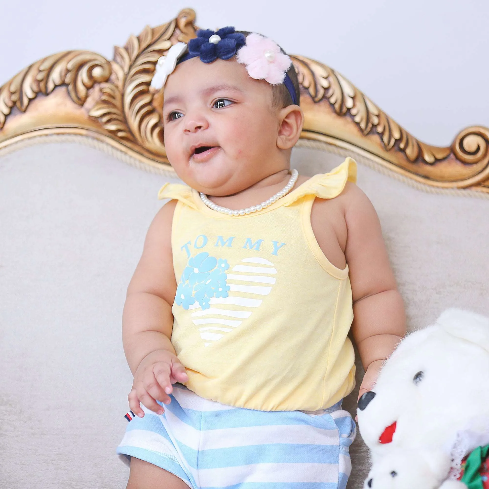 BABY SUIT TOMMY FLOWER HEART