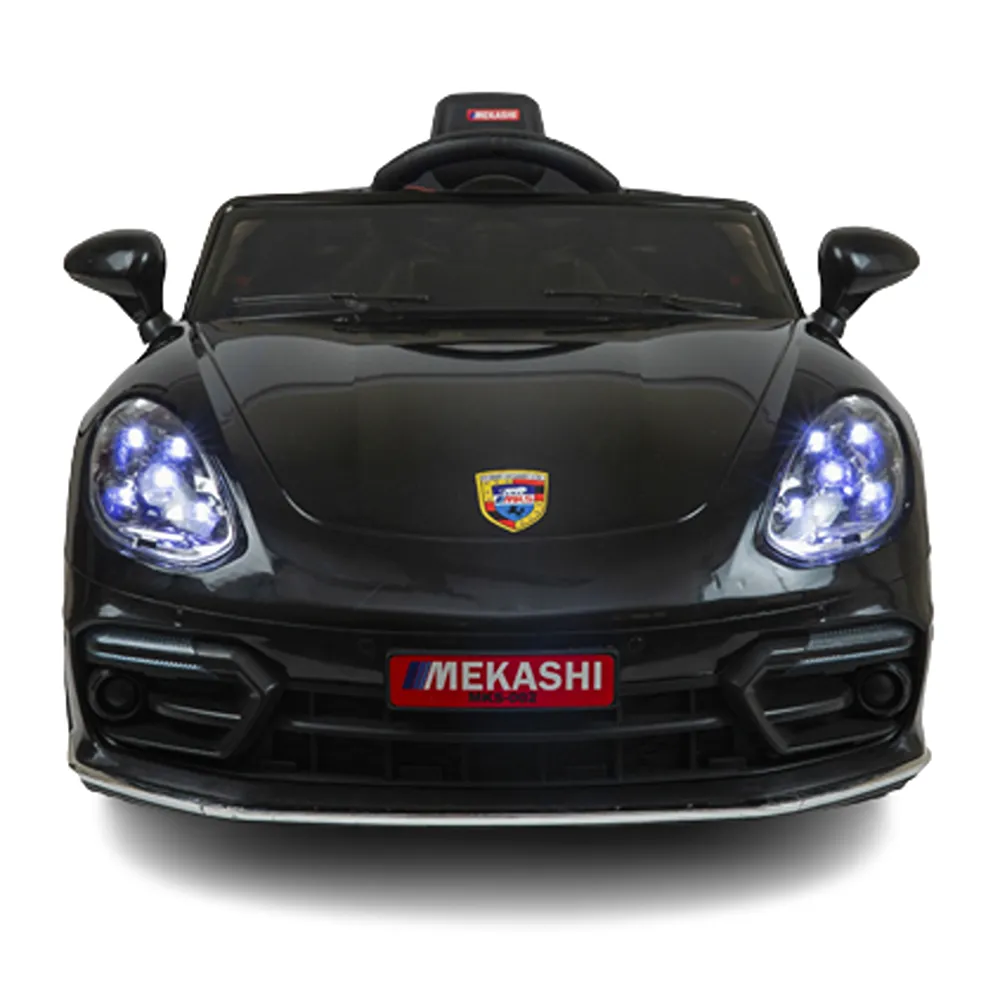 Battery Operated Ride-on Car with LED Headlights & Rear Lights (Black) | MKS_002 | COD not Available