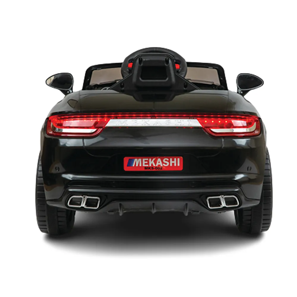 Battery Operated Ride-on Car with LED Headlights & Rear Lights (Black) | MKS_002 | COD not Available
