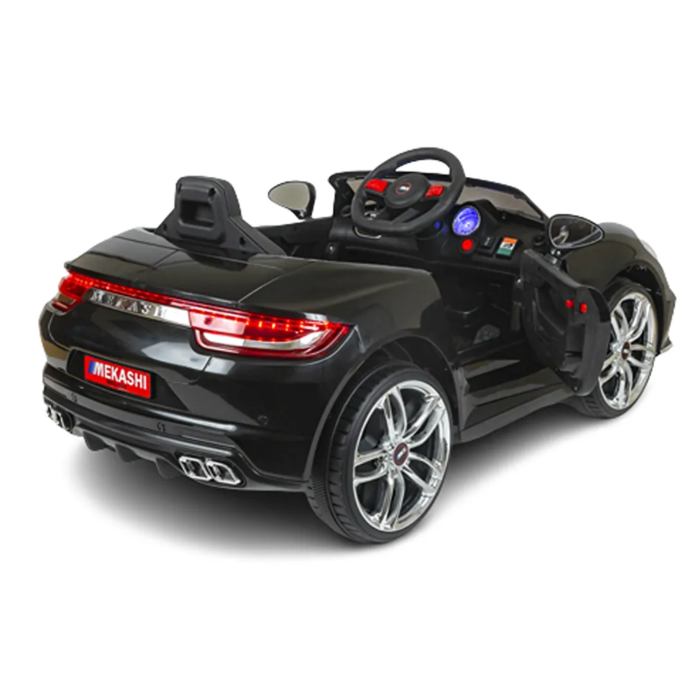 Battery Operated Ride-on Car with LED Headlights & Rear Lights (Black) | MKS_002 | COD not Available