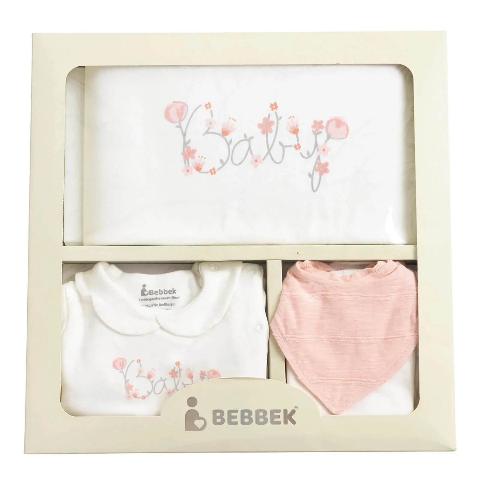 Bebbek Baby Girl 10 pcs  Newborn Starter Set - Ecru