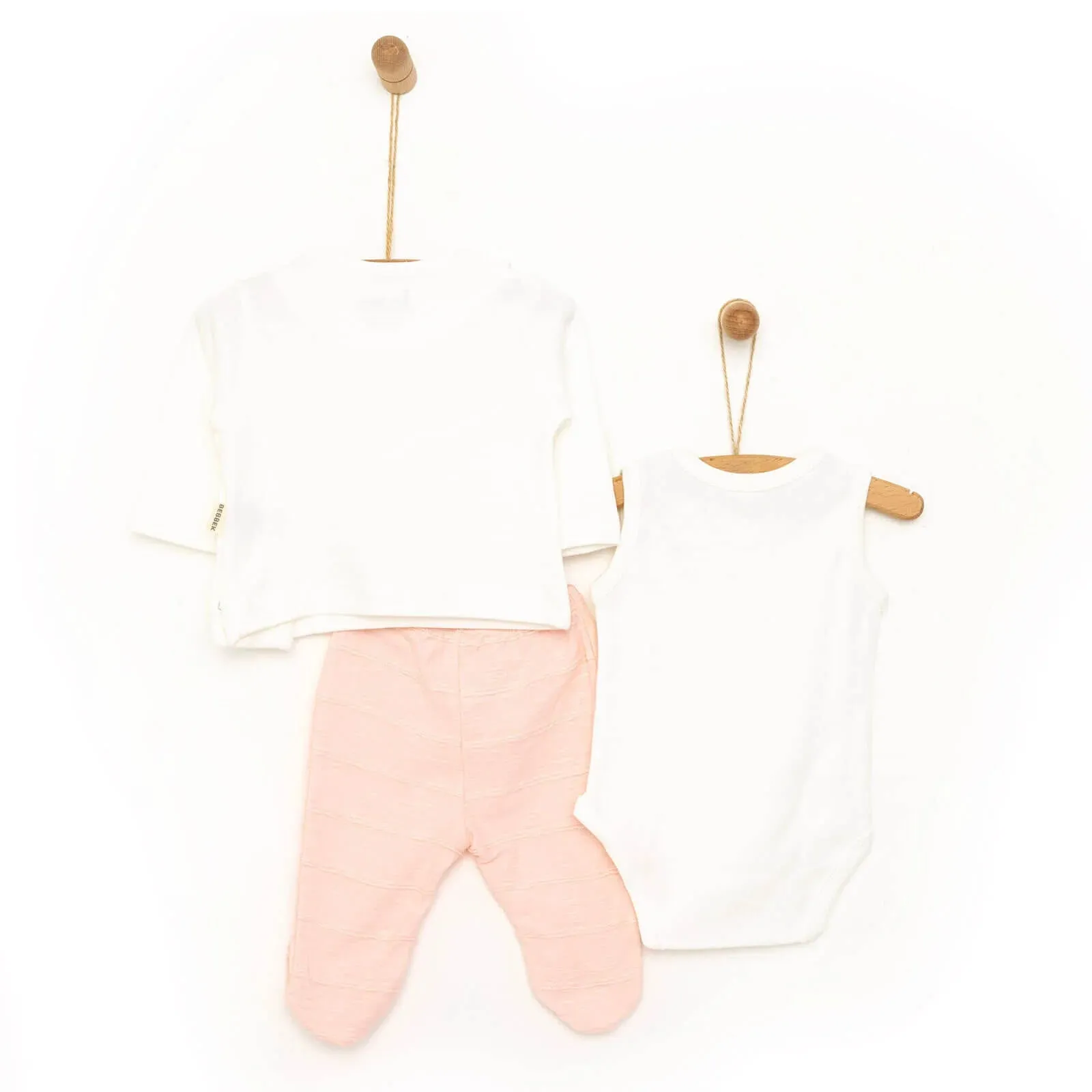Bebbek Baby Girl 10 pcs  Newborn Starter Set - Ecru