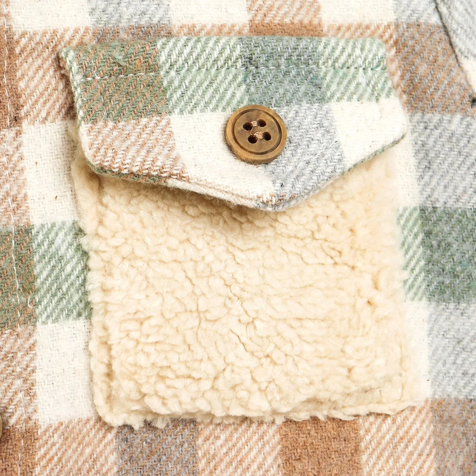 Bebbek Newborn Lumberjack Hooded Jumpsuit - Mint