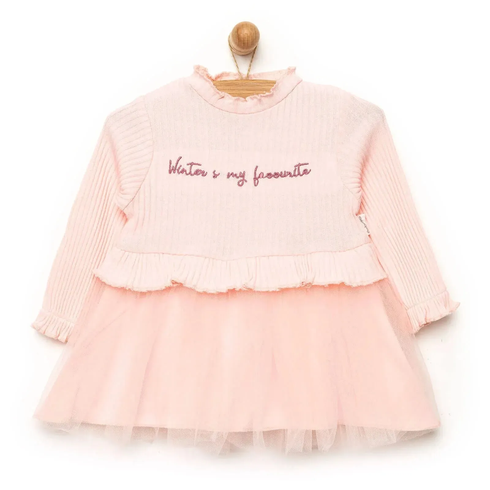 Bebetto Newborn Good Wishes Dress - Pink