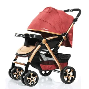 BIG SIZE LUXURY FOLDABLE BABY STROLLER TWO WAY HANDLE BIG SIZE LUXURY FOLDABLE BABY STROLLER TWO WAY HANDLE