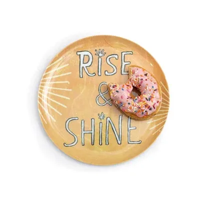 Durable Melamine Breakfast Club-Themed Plates
