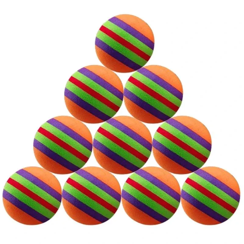Colorful Fun 10-Piece Rainbow Balls Set
