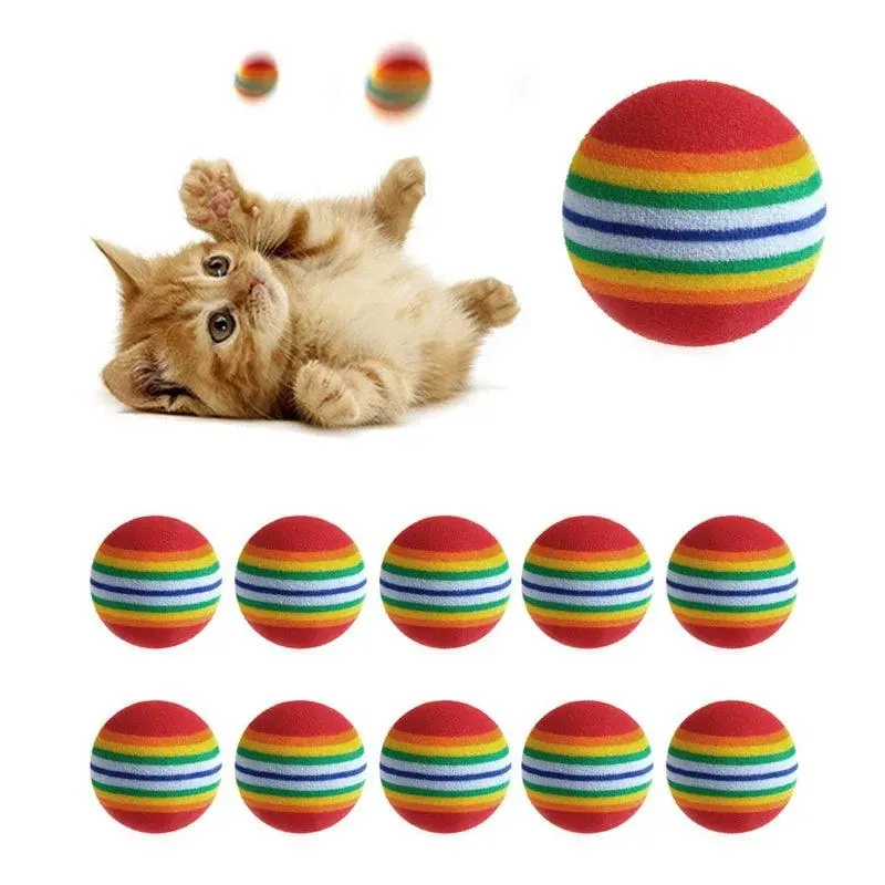 Colorful Fun 10-Piece Rainbow Balls Set
