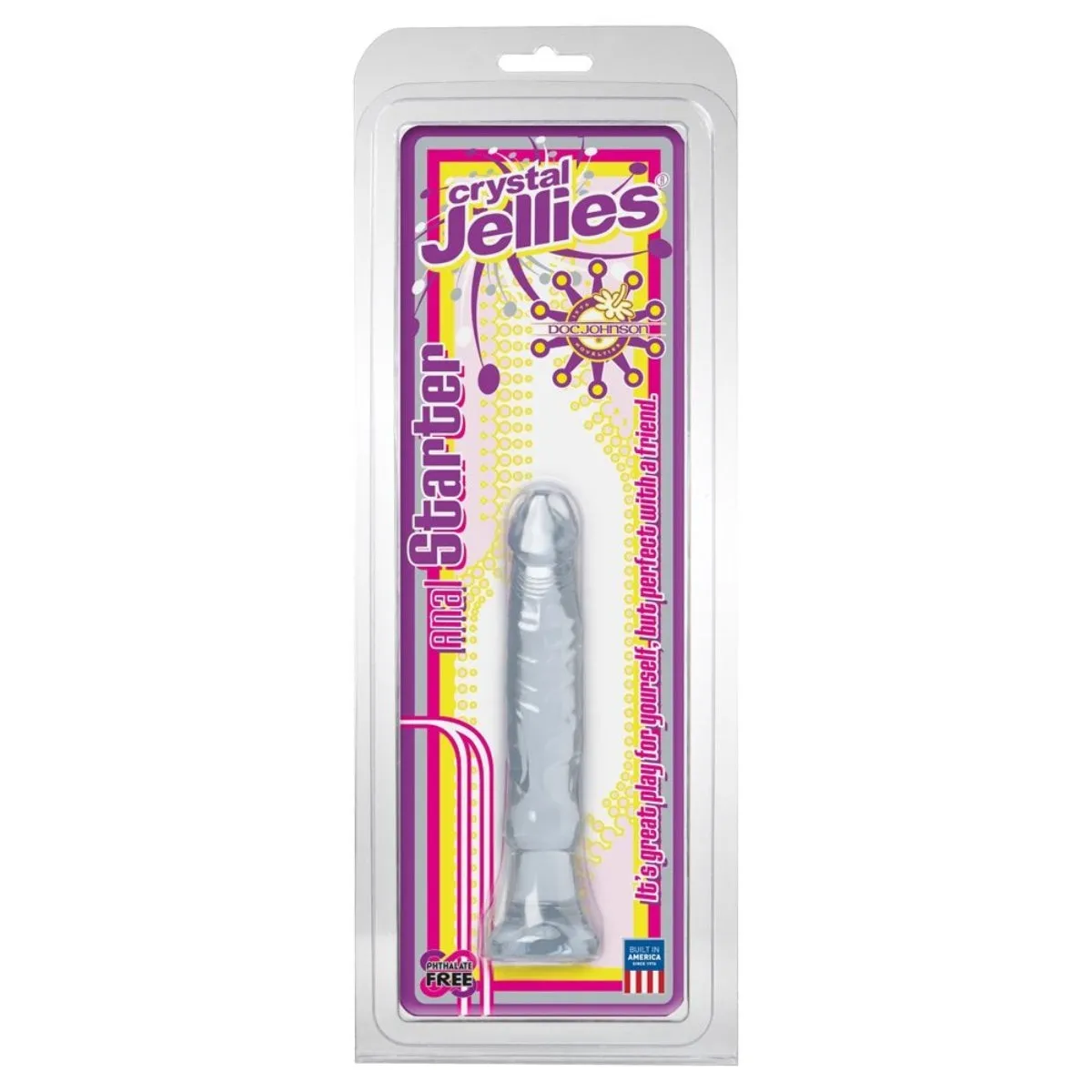 Crystal Jellies Anal Starter Dildo Clear 6 Inch