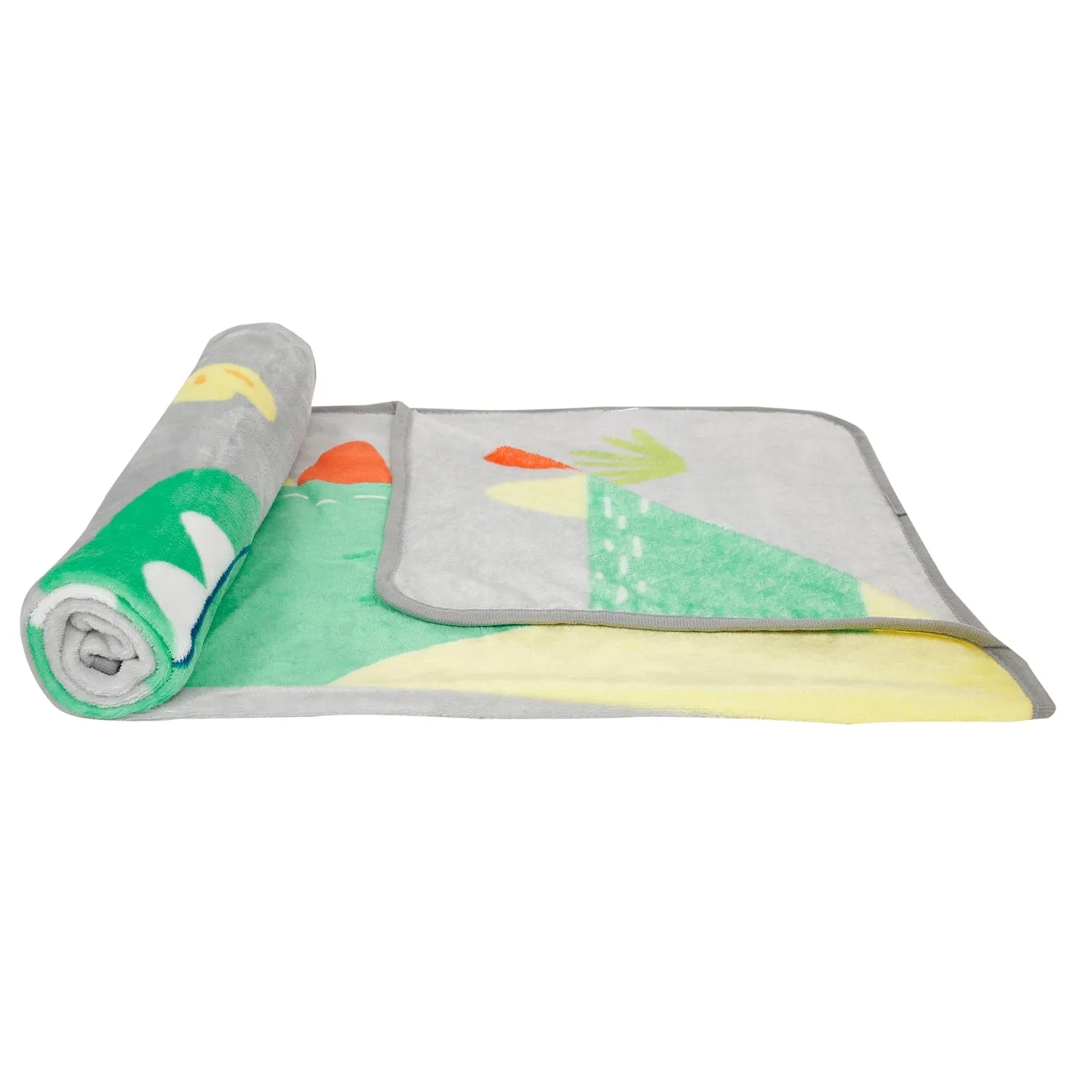 Cute Smile Grey One Ply Blanket