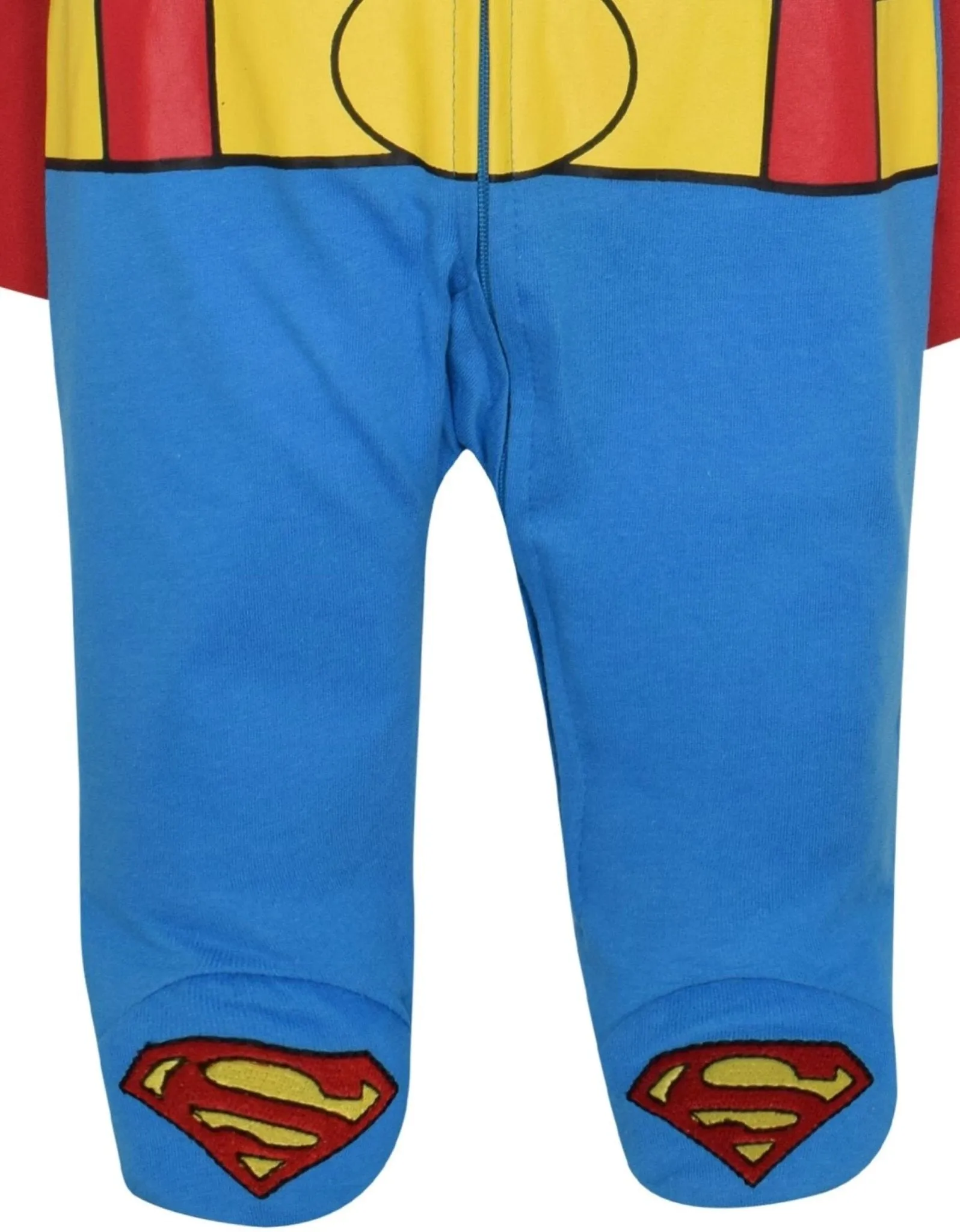DC Comics Justice League Superman Zip Up Costume Coverall and Cape