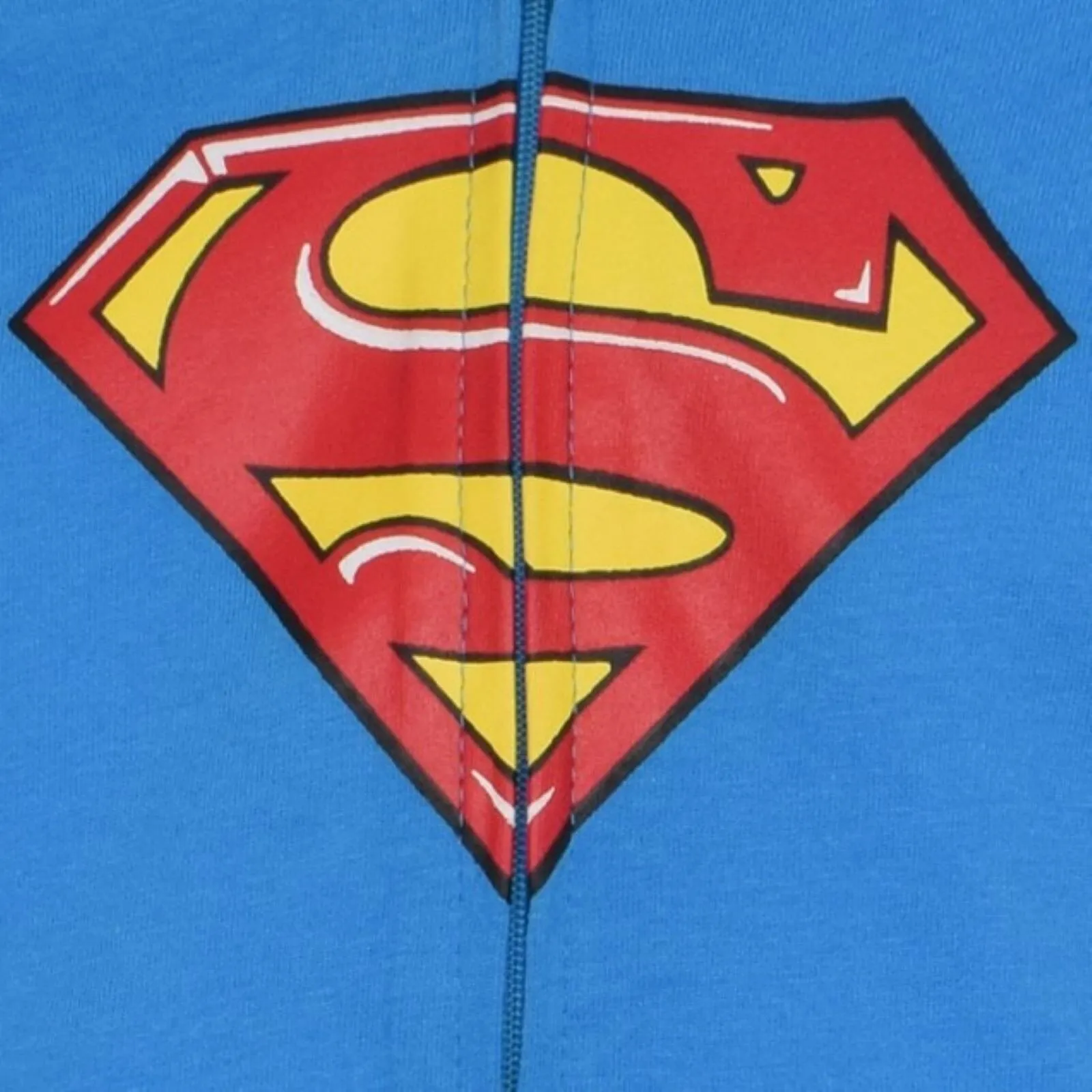 DC Comics Justice League Superman Zip Up Costume Coverall and Cape