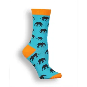 Elephant and Baby Elephant Socks (Women's)