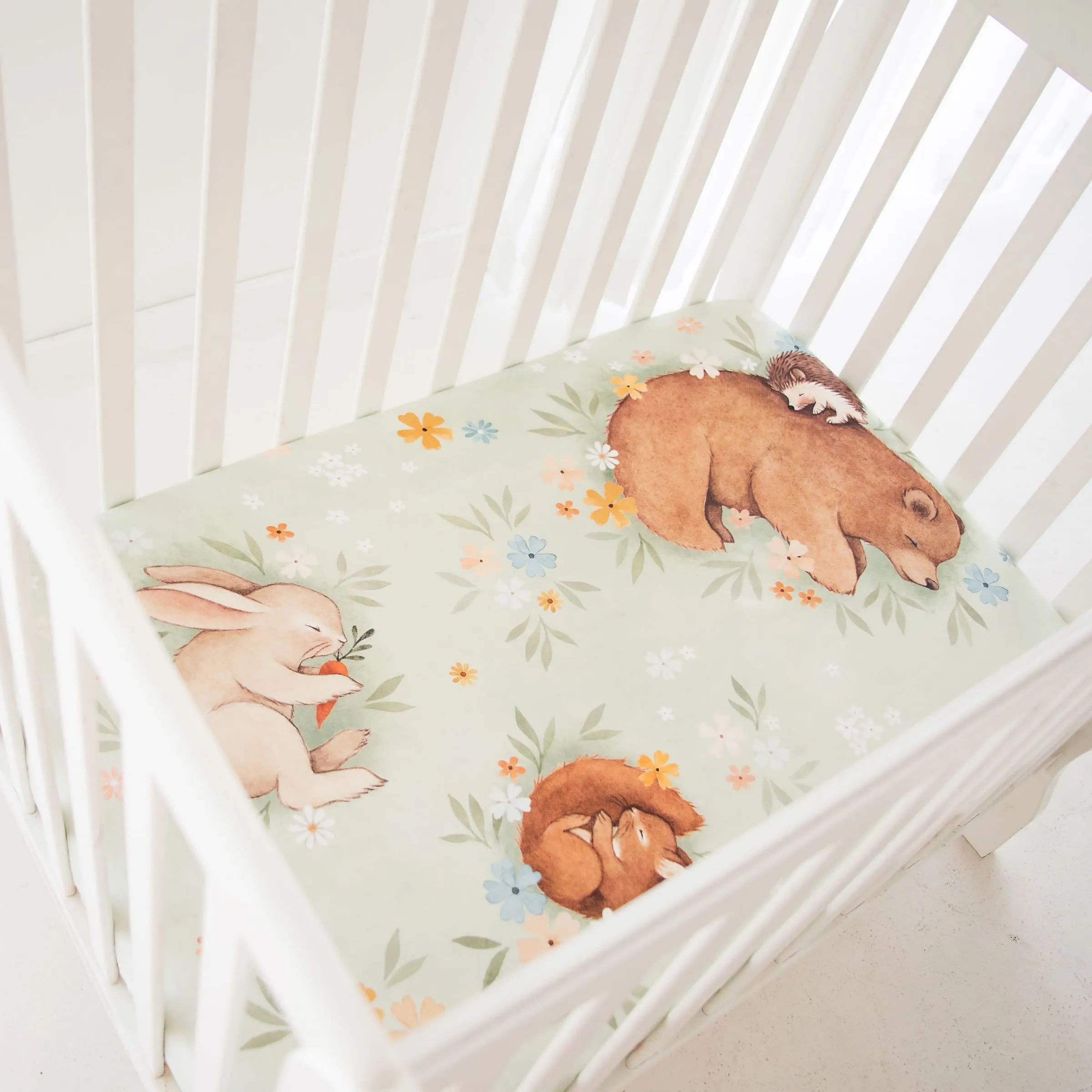 Enchanted Meadow Mini Crib Sheet