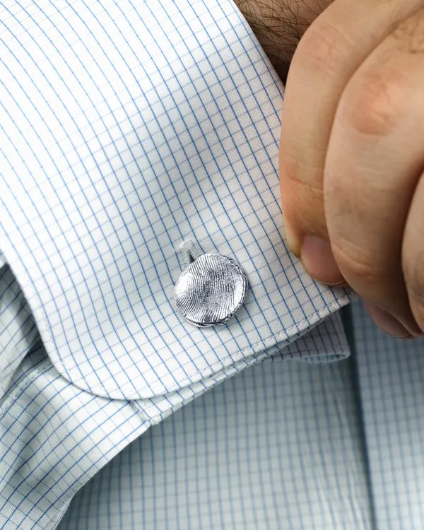 Fingerprints Cufflinks in sterling silver