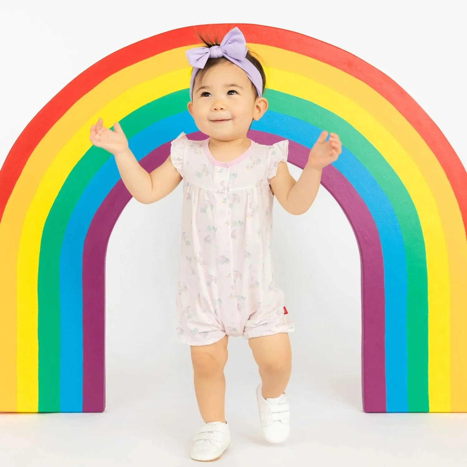 Forget Me Not Modal Magnetic Short Sleeve Romper