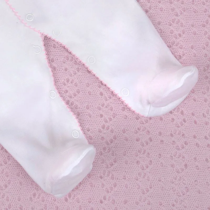 G.H.Hurt & Son Baby Fawn Babygrow - Pink