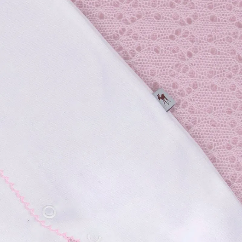 G.H.Hurt & Son Baby Fawn Babygrow - Pink
