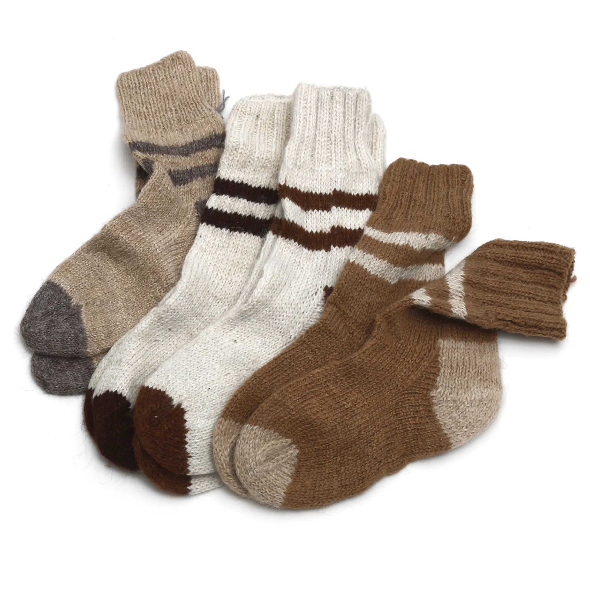Hand Knit Baby Alpaca Socks
