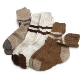 Hand Knit Baby Alpaca Socks