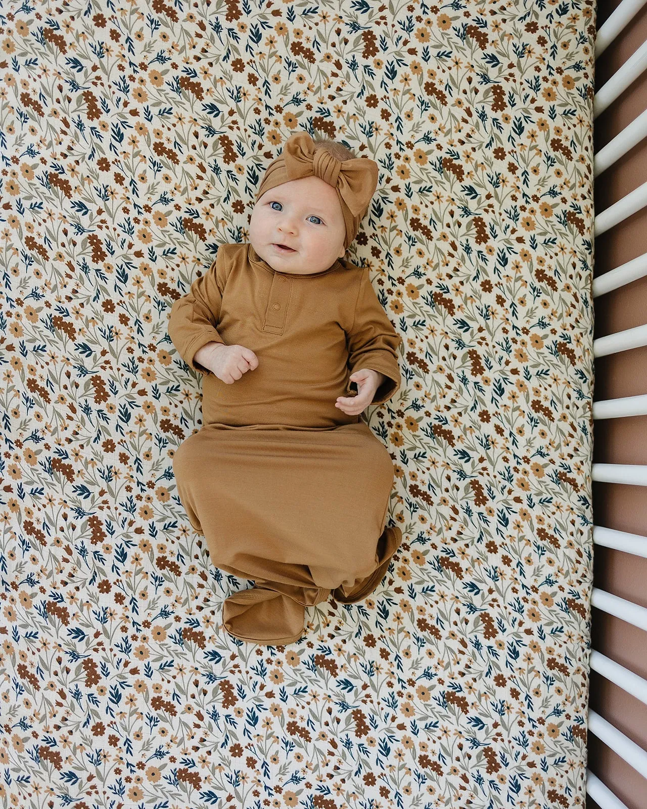 Harvest Floral Crib Sheet