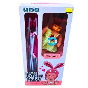 Little Baby Doll with Stroller – Interactive Toy Set for Kids 3  – Role-Play and Caregiving Fun Little Baby Doll with Stroller – Interactive Toy Set for Kids 3  – Role-Play and Caregiving Fun