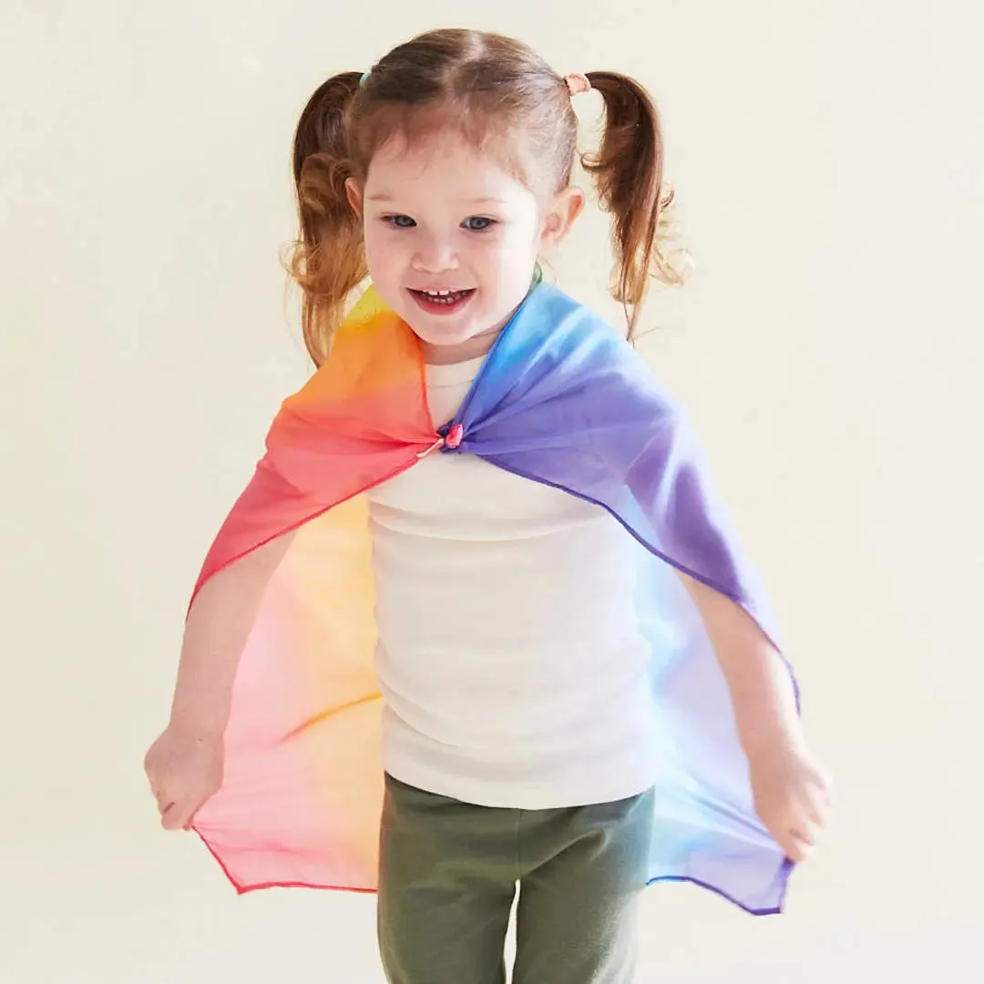 Mini Enchanted Playsilks - 100% Silk Natural, Waldorf Toys: Rainbow