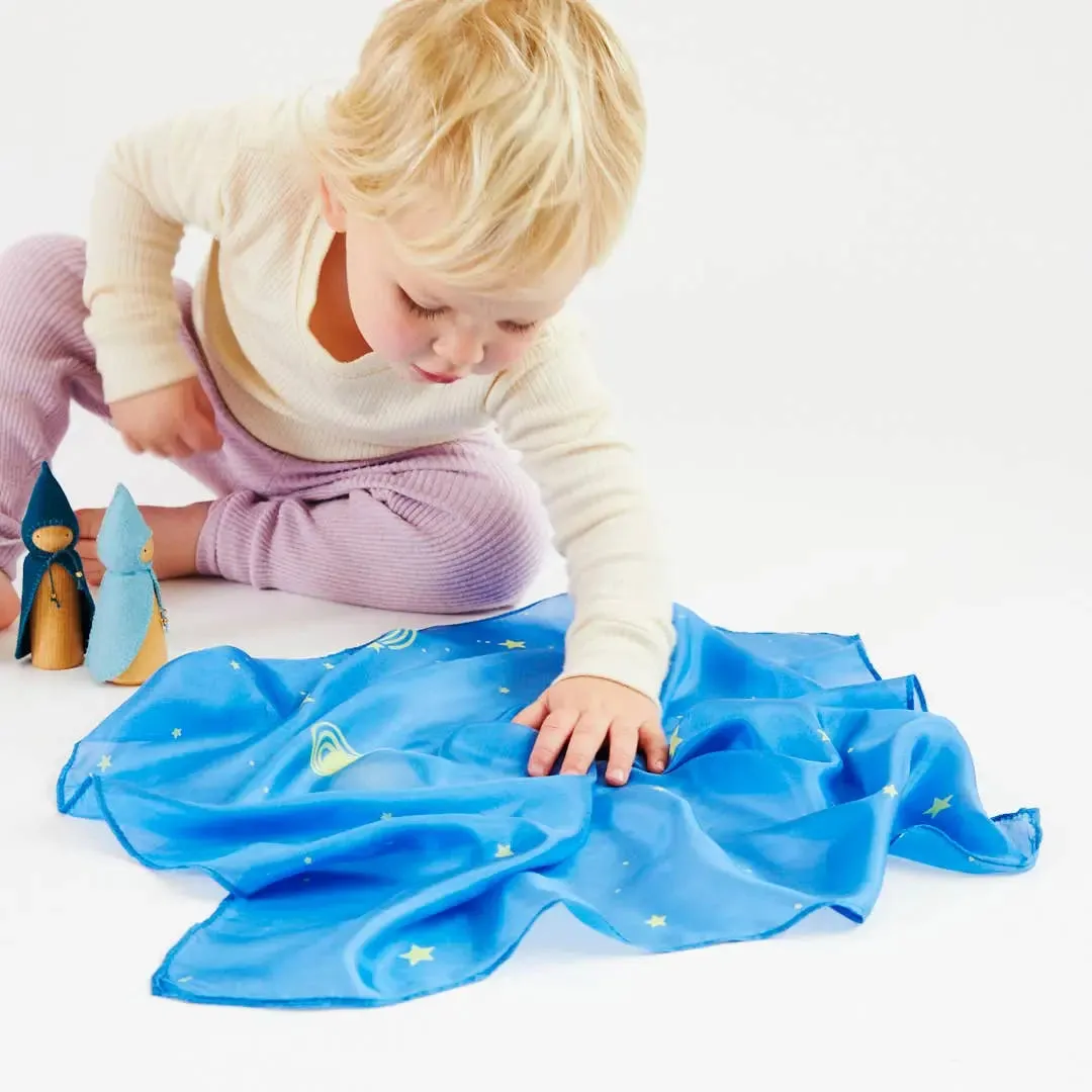 Mini Enchanted Playsilks - 100% Silk Natural, Waldorf Toys: Rainbow