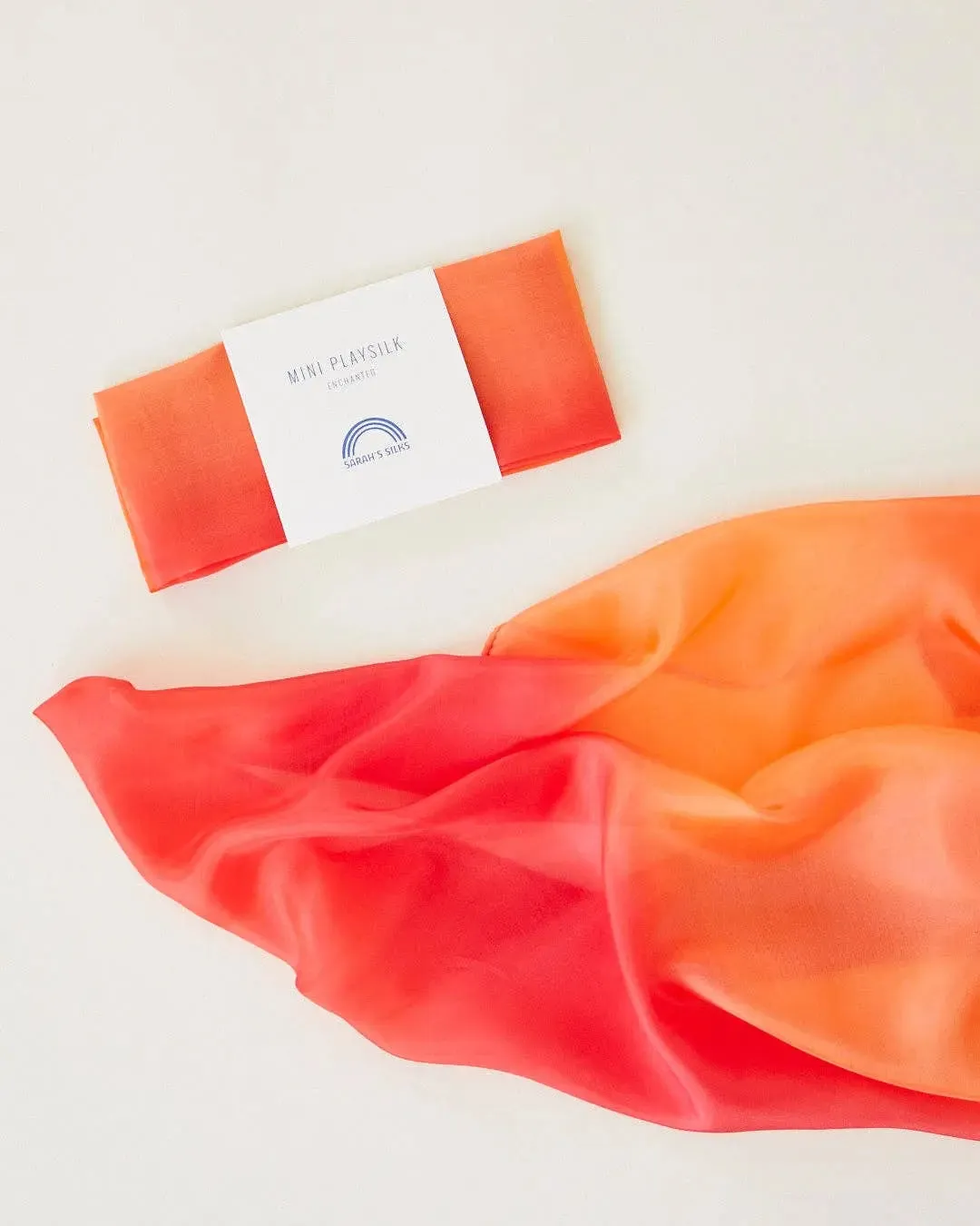 Mini Enchanted Playsilks - 100% Silk Natural, Waldorf Toys: Rainbow