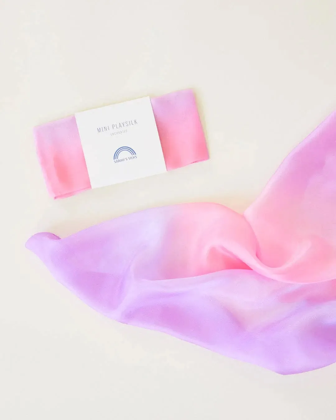 Mini Enchanted Playsilks - 100% Silk Natural, Waldorf Toys: Rainbow