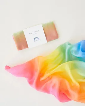 Mini Enchanted Playsilks - 100% Silk Natural, Waldorf Toys: Rainbow