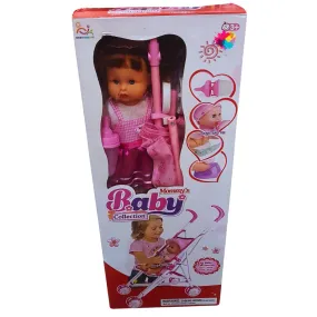 Mommy's Baby Doll Collection with Stroller - Interactive Drink and Pee Baby Doll (Ages 3 )