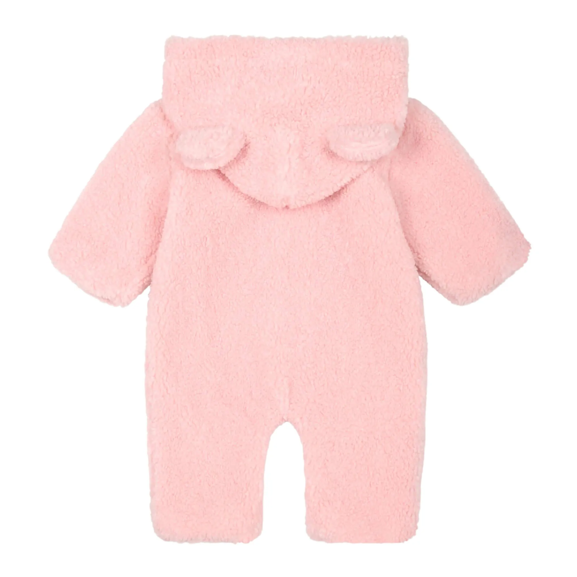 Moschino Baby Girls Fuzzy Pink Onesie