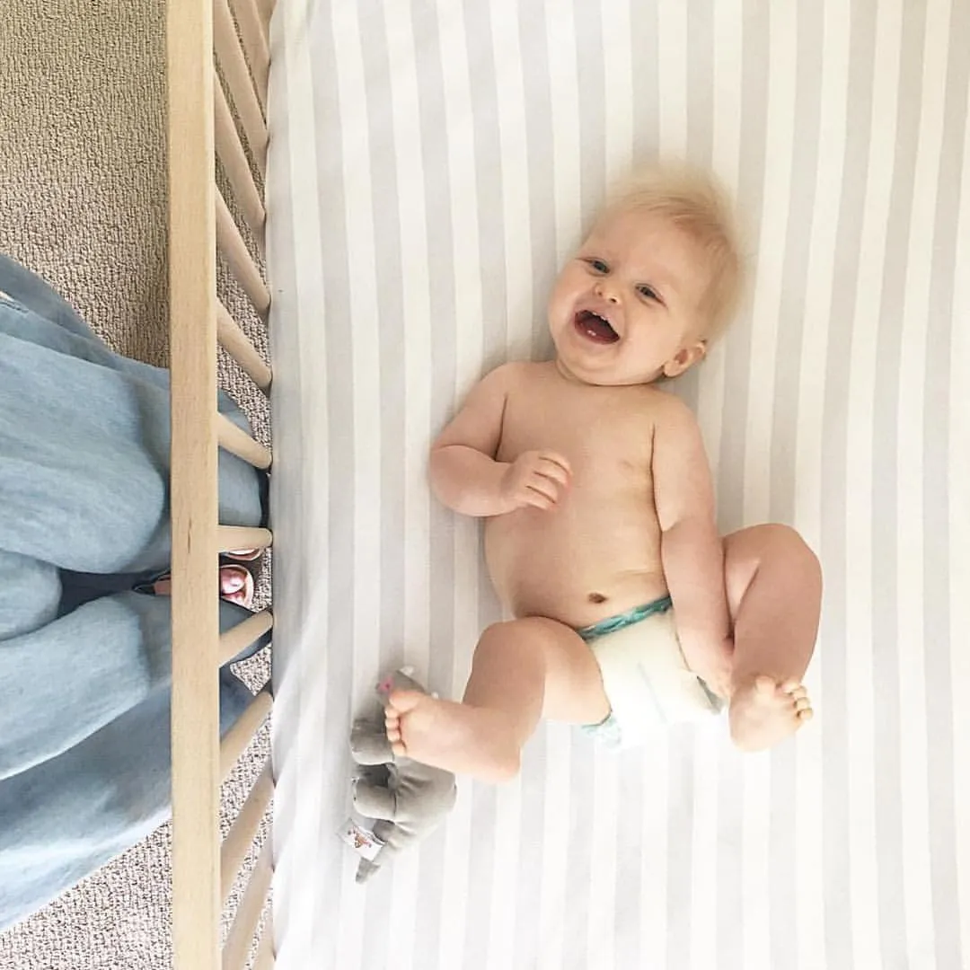 Organic Crib Sheet Stripes