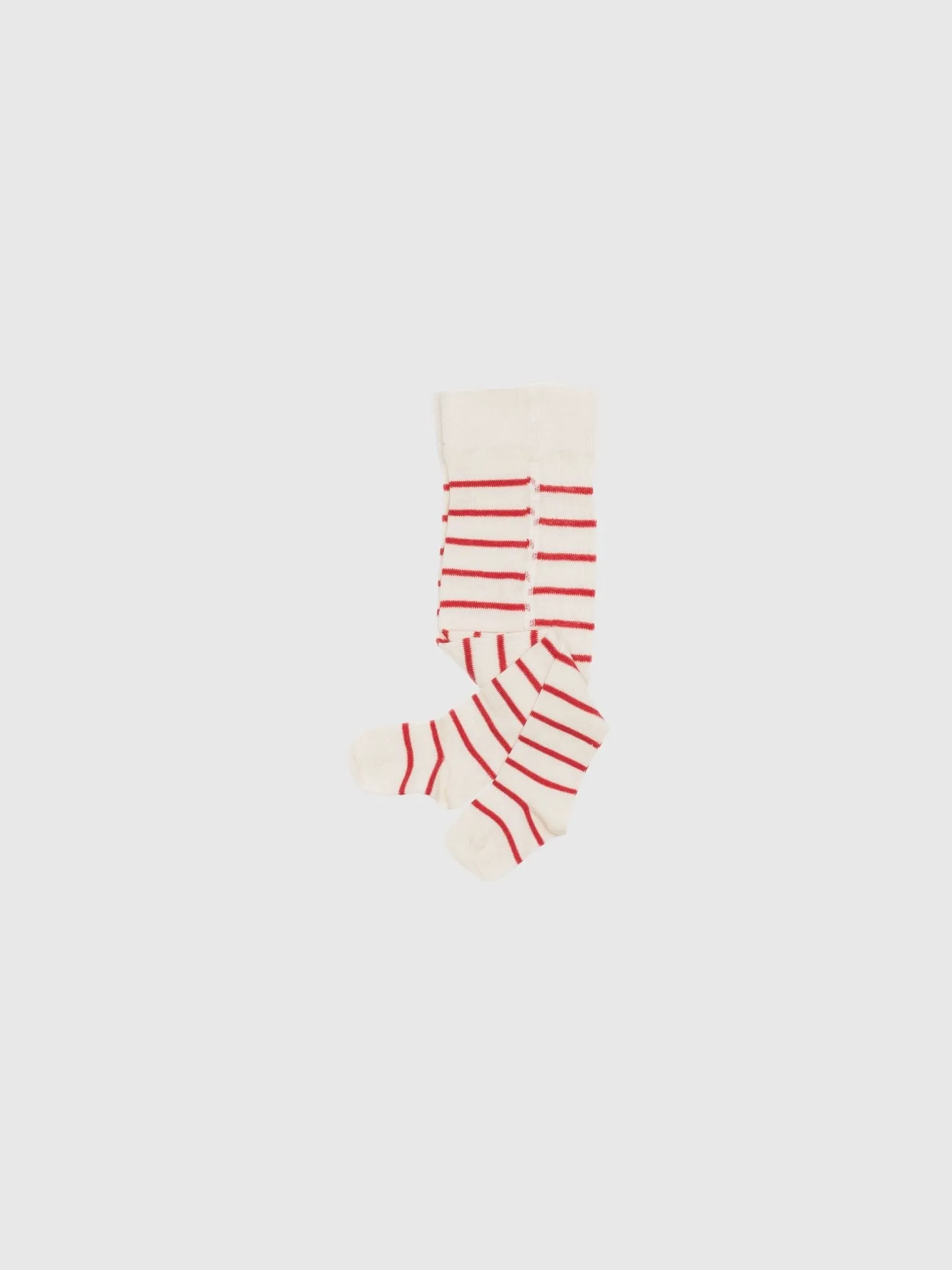 organic merino wool and cotton baby and toddler tights - red/natural stripe and navy/natural stripe,
